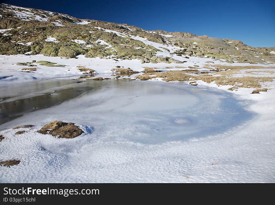 Mountain of Gredos at Avila in Castilla Spain. Mountain of Gredos at Avila in Castilla Spain