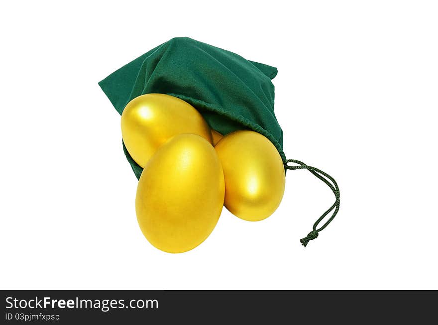 Golden Eggs In A Bag