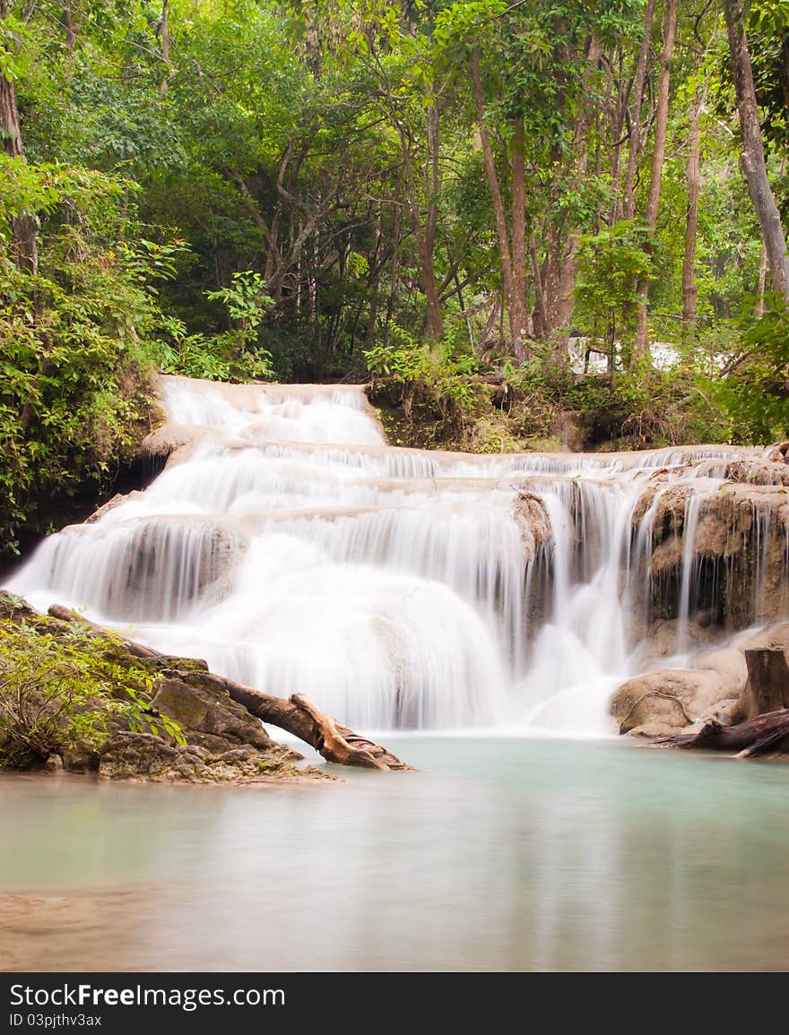 Beautiful waterfall in western of thailand. Beautiful waterfall in western of thailand