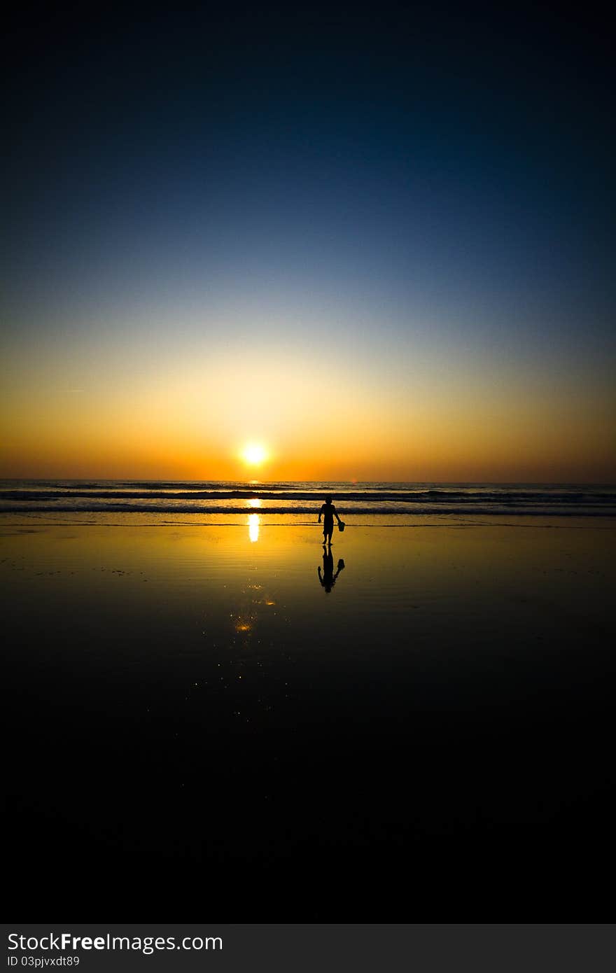 Boy On Beach