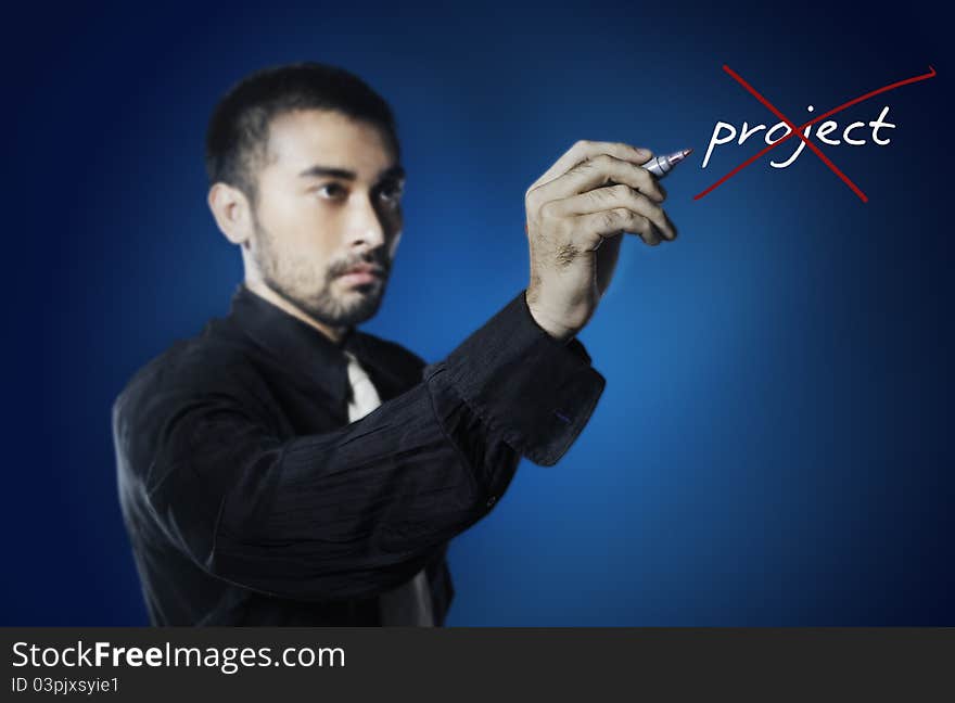 Businessman Stop The Project