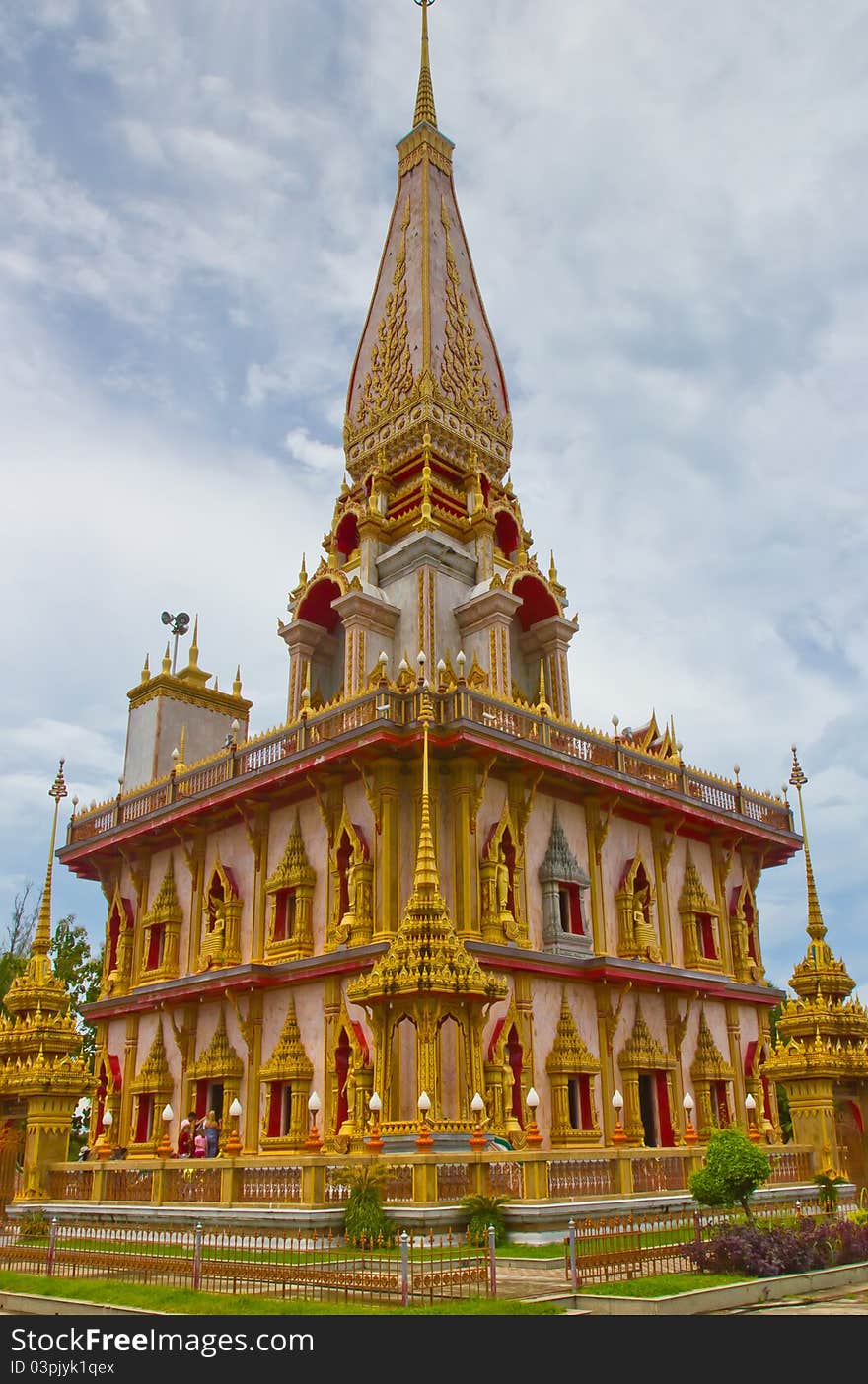 Church in thai temple