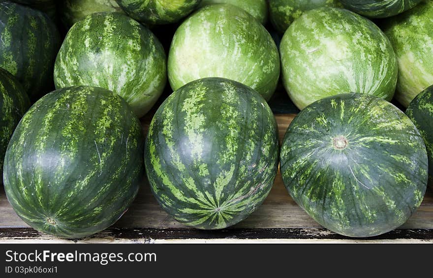 Water Melon In The Market