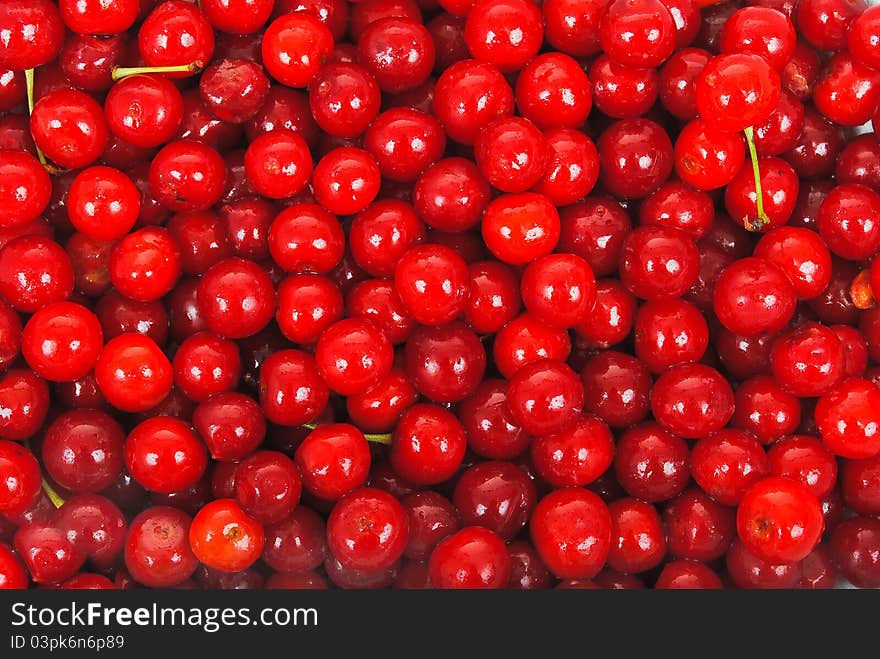 Sweet cherries texture