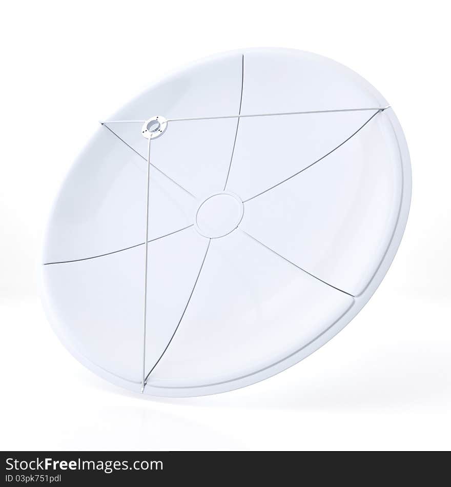 Satellite dish isolated on a white background