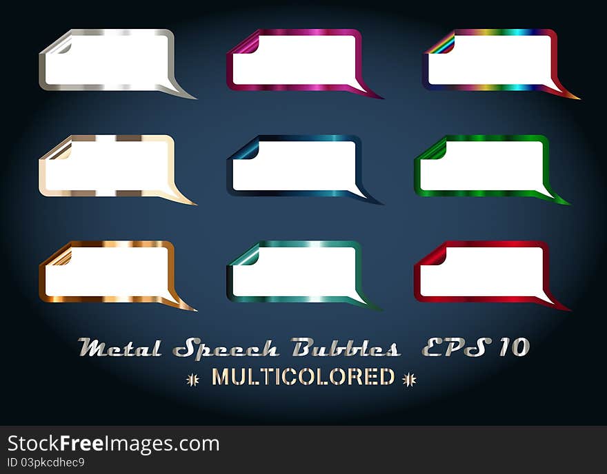 Multicolored illustrated set for youe business. Multicolored illustrated set for youe business