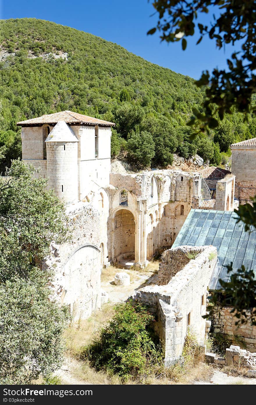 San Pedro de Arlanza Monastery in Castile and Leon, Spain