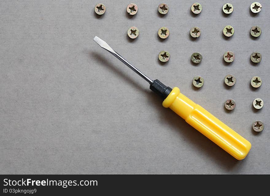 Screwdriver And Screws