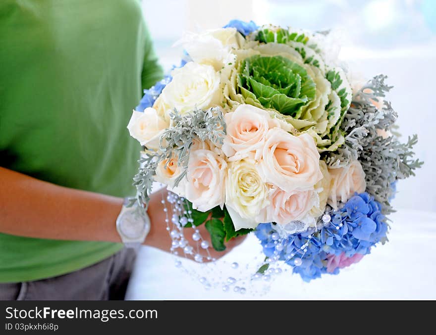 Bouquet in the hand