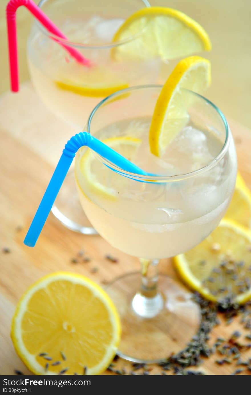 Refreshing lemonade for a hot summer day