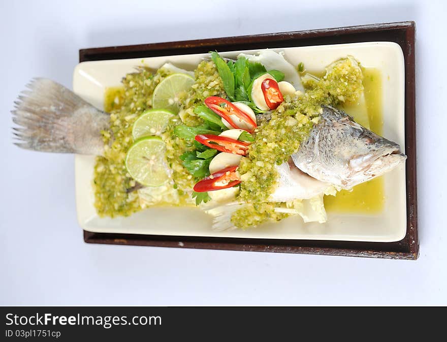 Spicy steamed fish