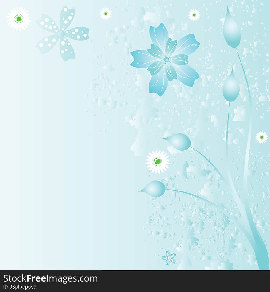 Beautiful floral background. Vector image