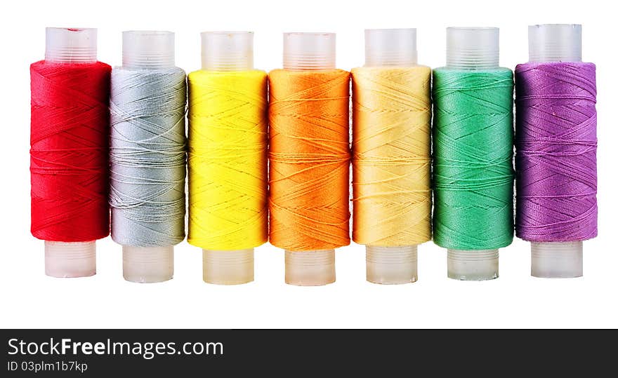 Threads varicoloured