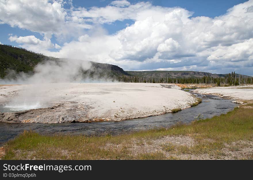 Black Sand Basin in Yellowstone National Park