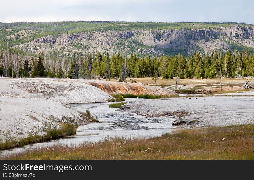 Black Sand Basin in Yellowstone National Park