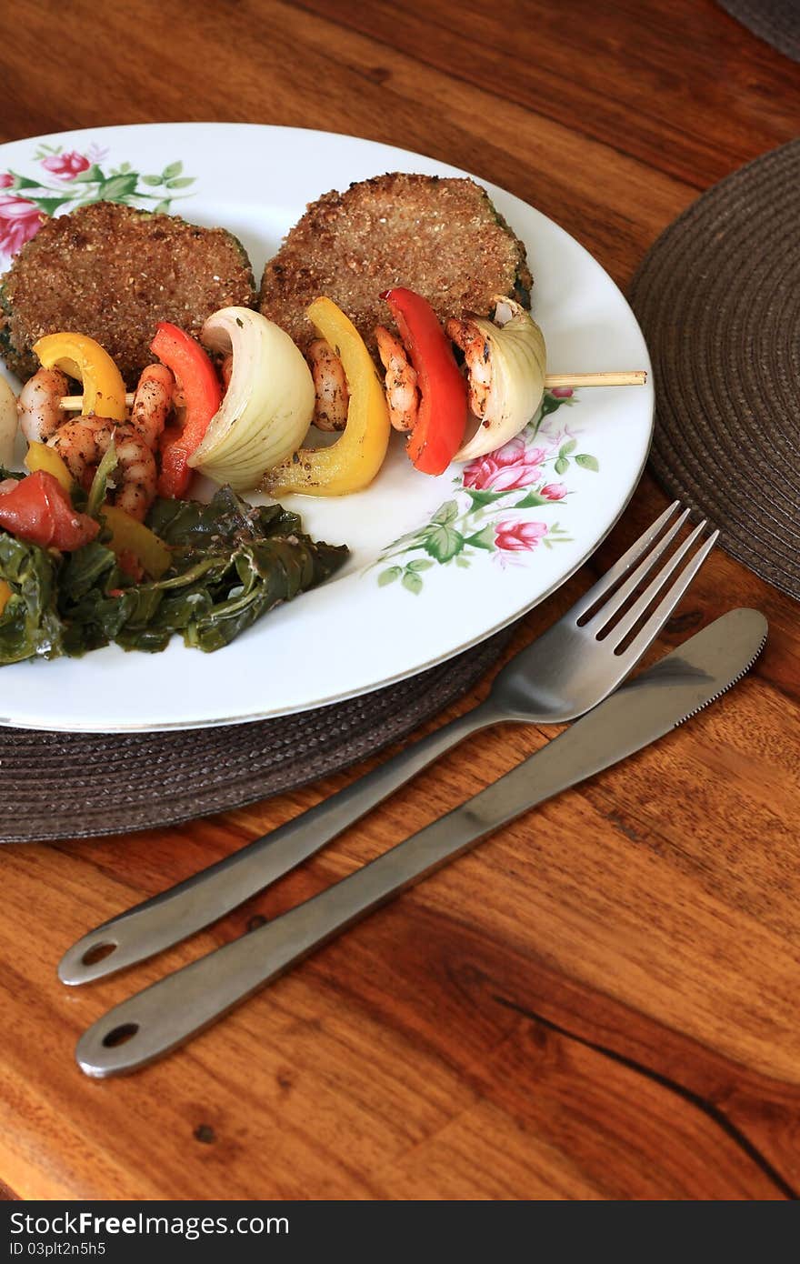 Image of a plate of food on a table