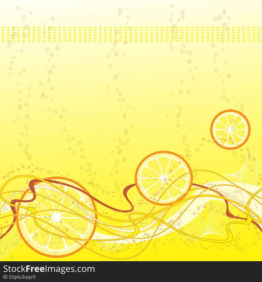 Juicy Orange background computer generated