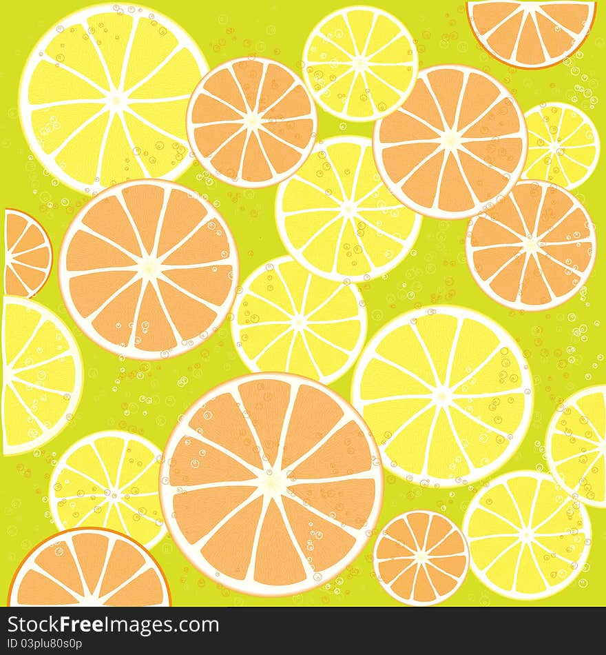 Juicy Orange background computer generated