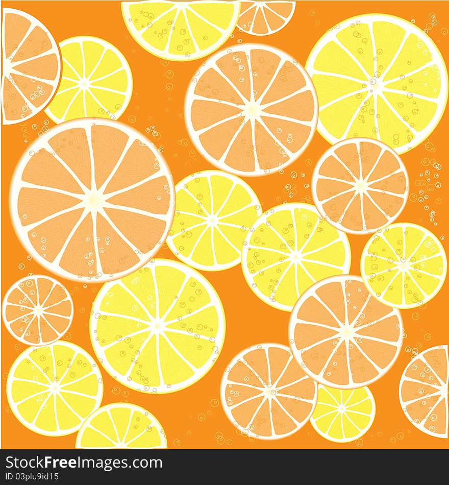 Juicy Orange Background