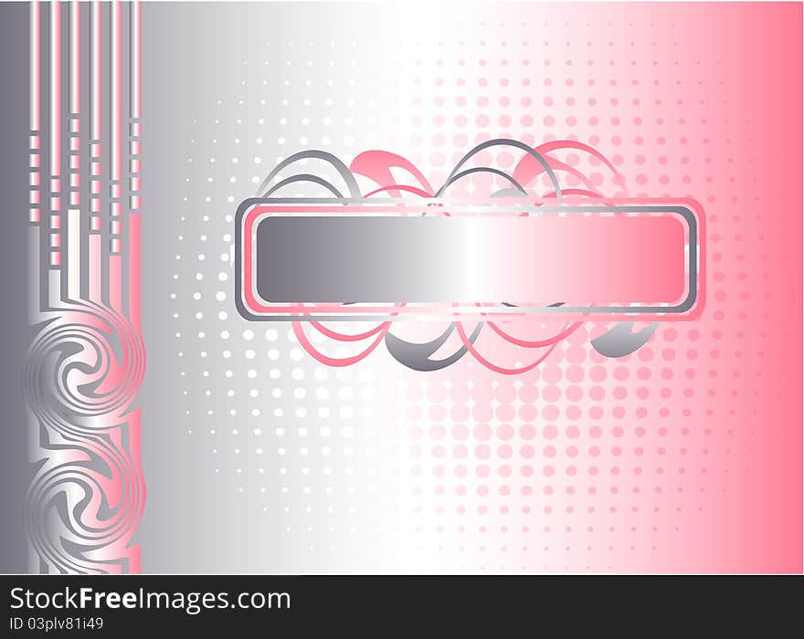 Abstract background with banner for text