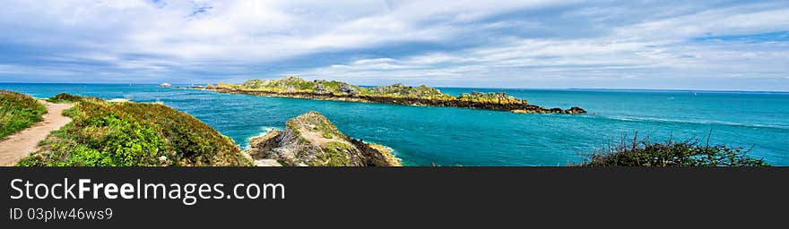 Ile del landes, pointe du grouin, brittany, france