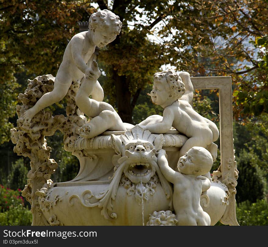 Children´s fontain in parc de la cutadella, barcelona. Children´s fontain in parc de la cutadella, barcelona