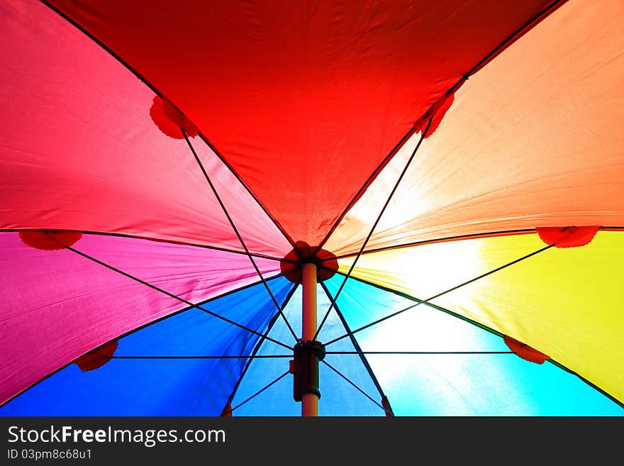 Colorful umbrellas.