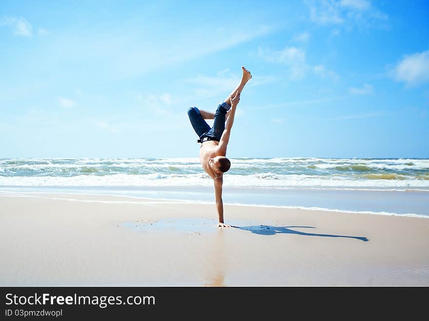 Man on the beach