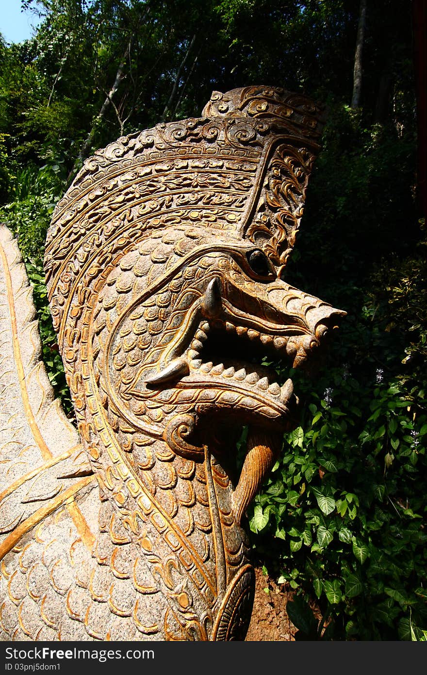 Serpent,Ancient Architecture,Chiang mai,Thailand