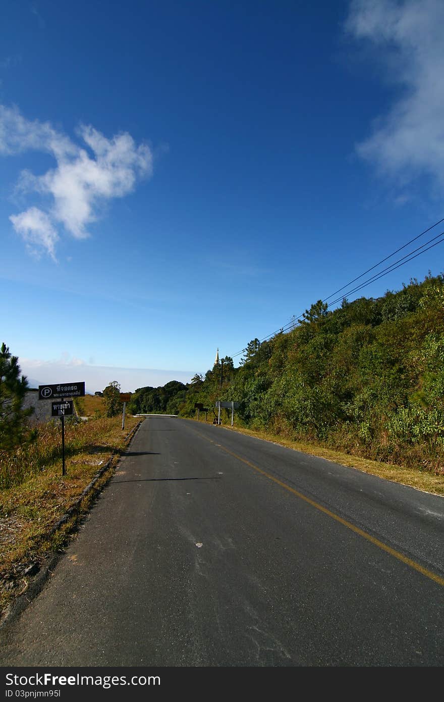 The Road,Doi intranon,Chiangmai,Thailand