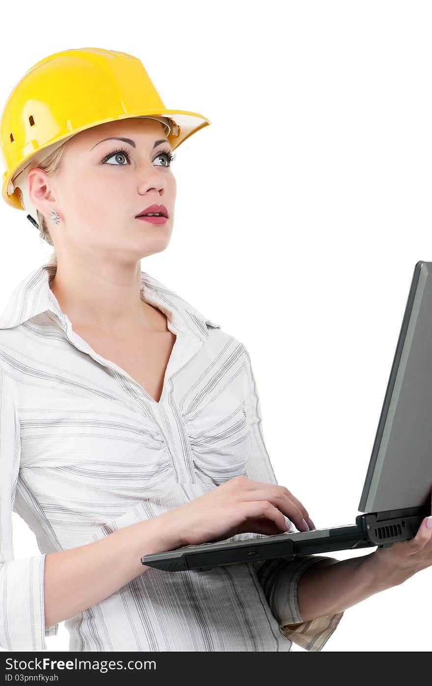 Girl with hard hat