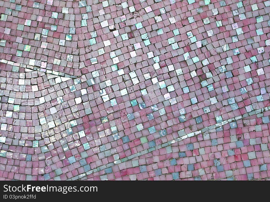 Close up shiny mosaic floor, Hong Kong footpath. Close up shiny mosaic floor, Hong Kong footpath