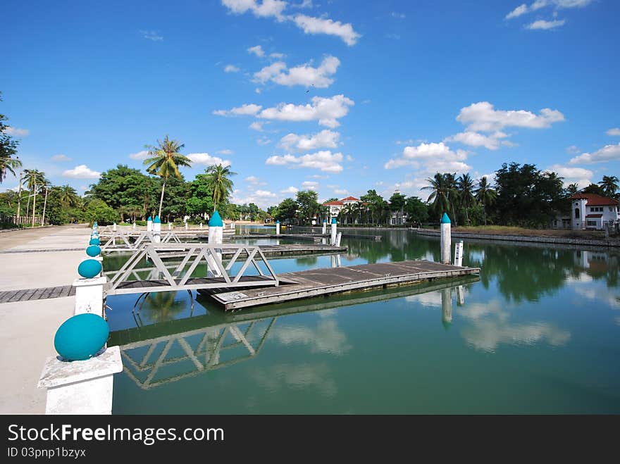 View from the Pier at Krisda marina. View from the Pier at Krisda marina