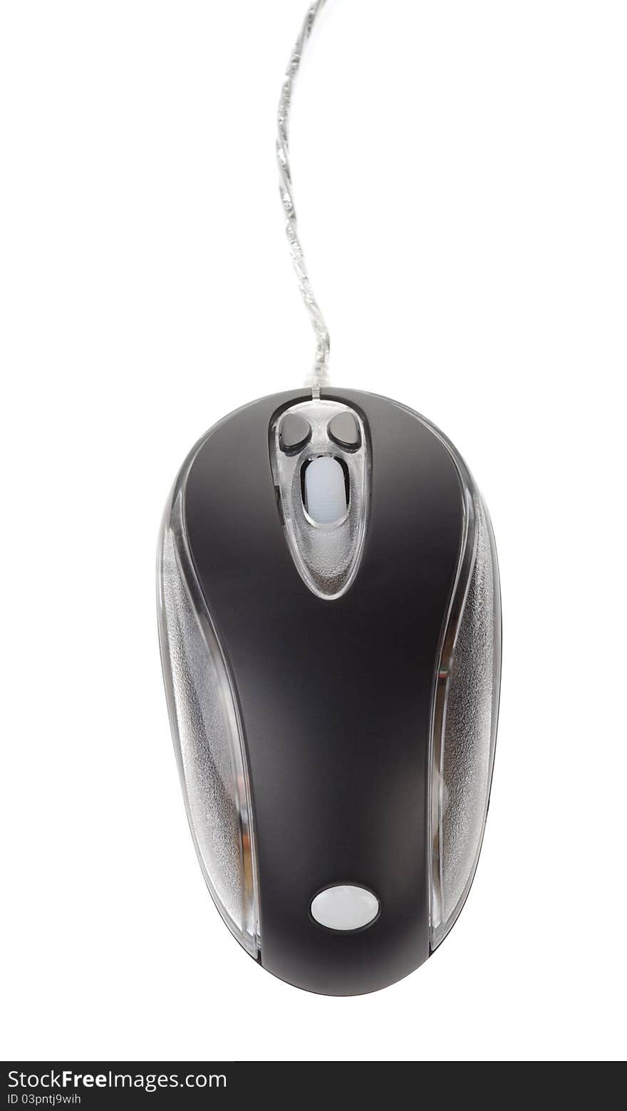 Computer mouse on white background