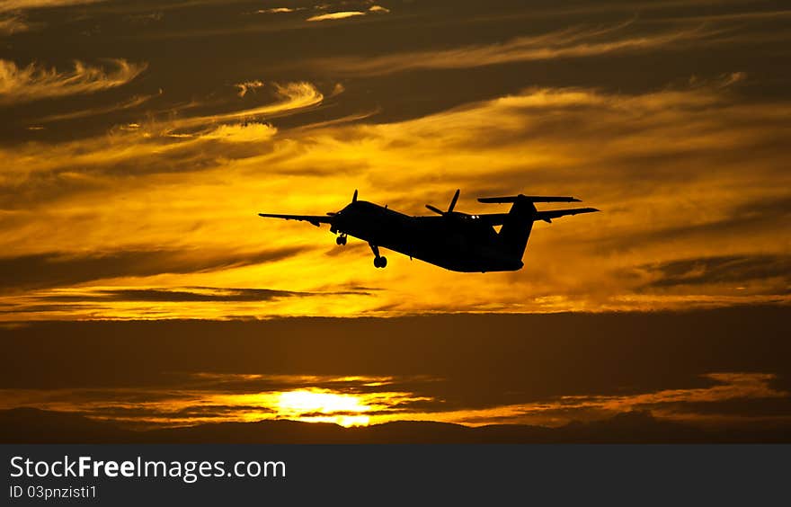 Aircraft dusk take off