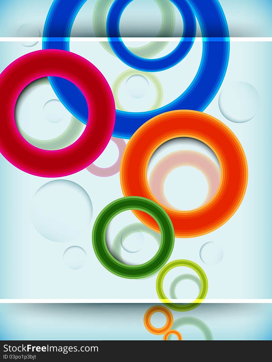 Eps10 Multicolor Circular design background