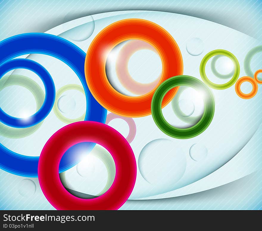 Eps10 Multicolor Circular design background