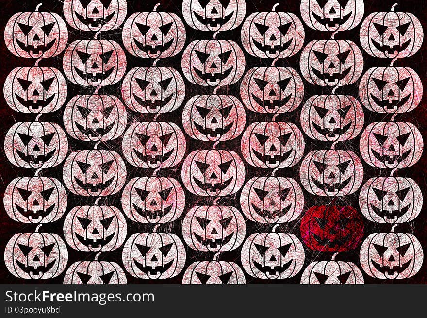 Grunge textured Halloween night background