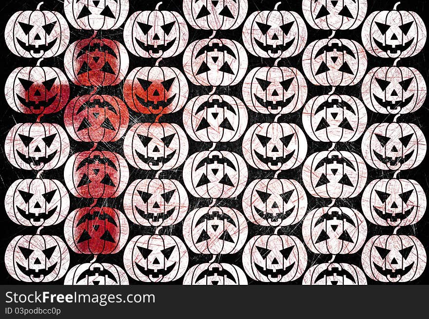 Grunge textured Halloween night background