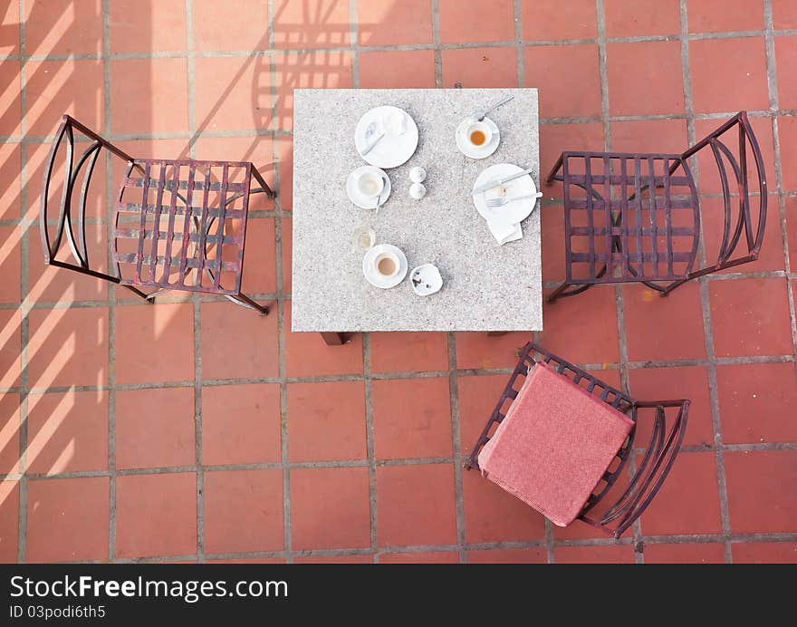 Table and Chairs after Breakfast