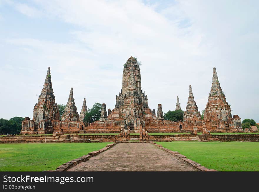 Wat Chai Wattanaram, Ayutthaya, Thailand.