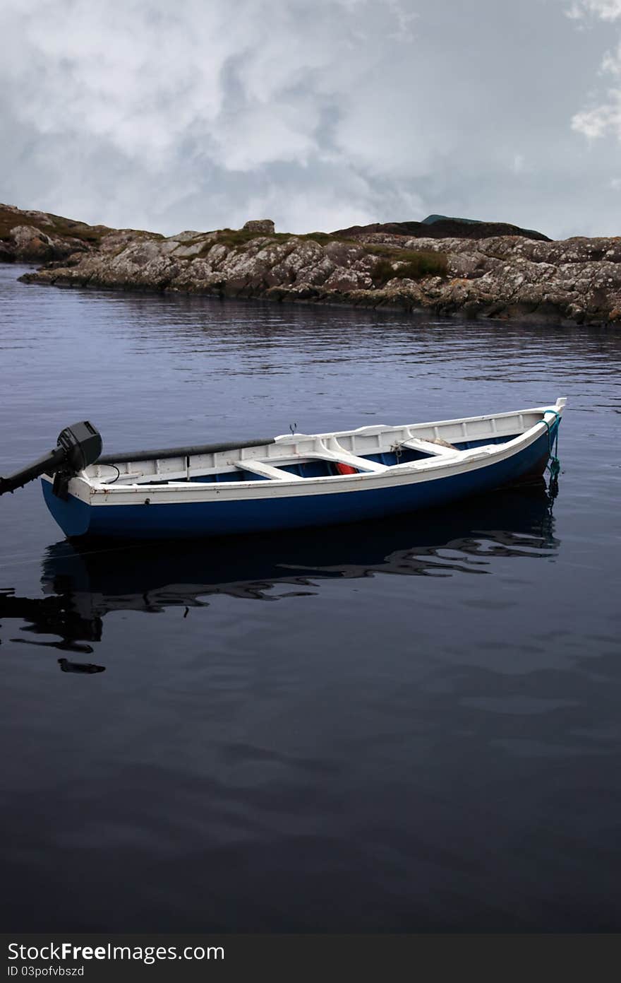 Fishing Boat In A Sheltered Bay