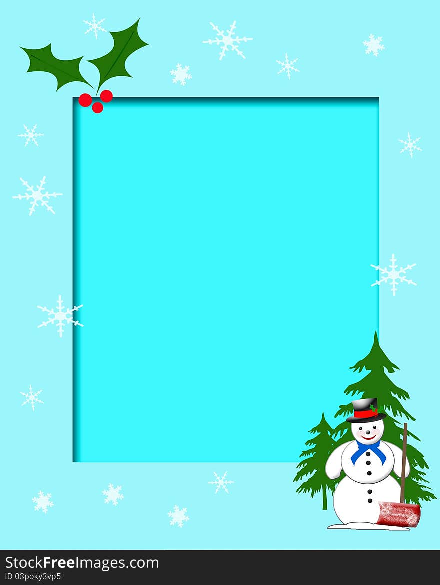 Snowman scrapbook