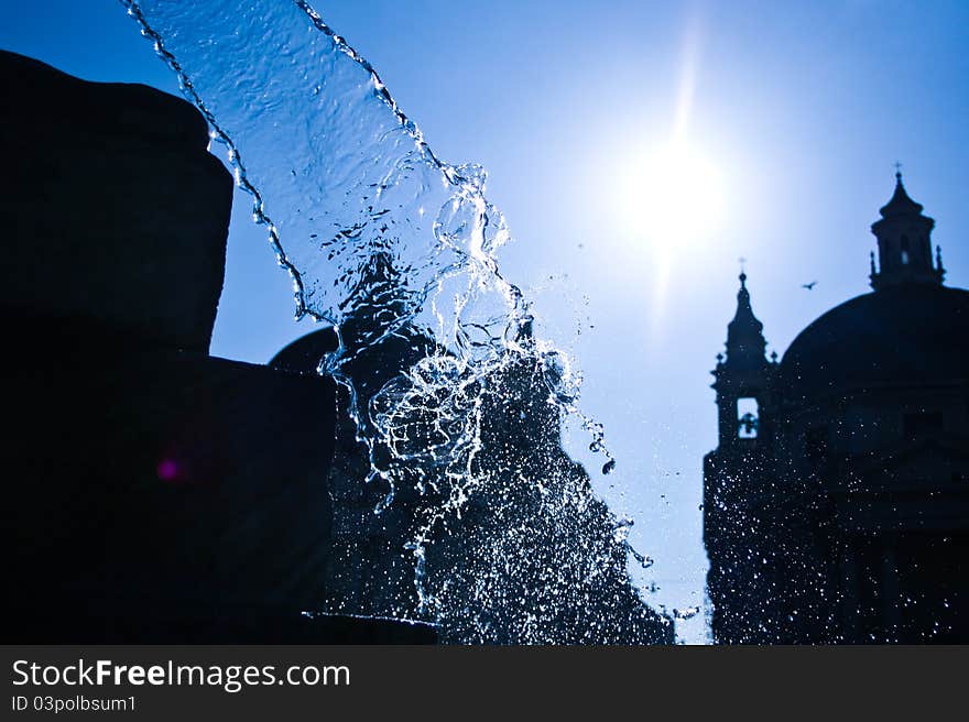 Piazza Del Popolo , Rome.