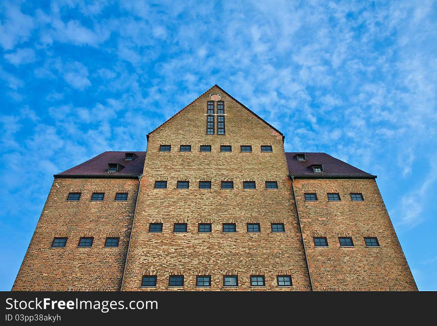 Historical building in Rostock (Germany).