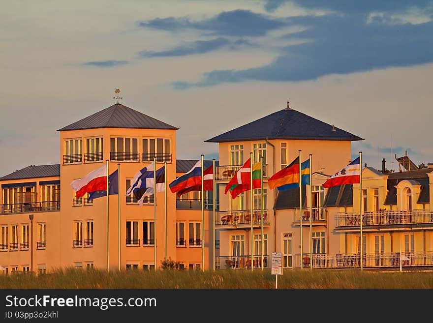 A Building in Warnemuende (Germany).