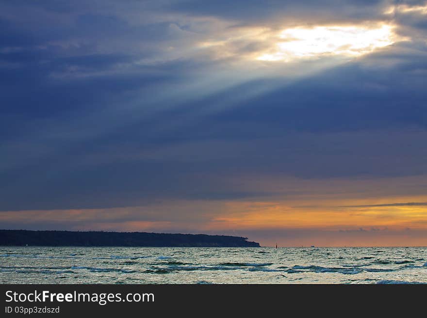 On shore of the Baltic Sea in Germany.