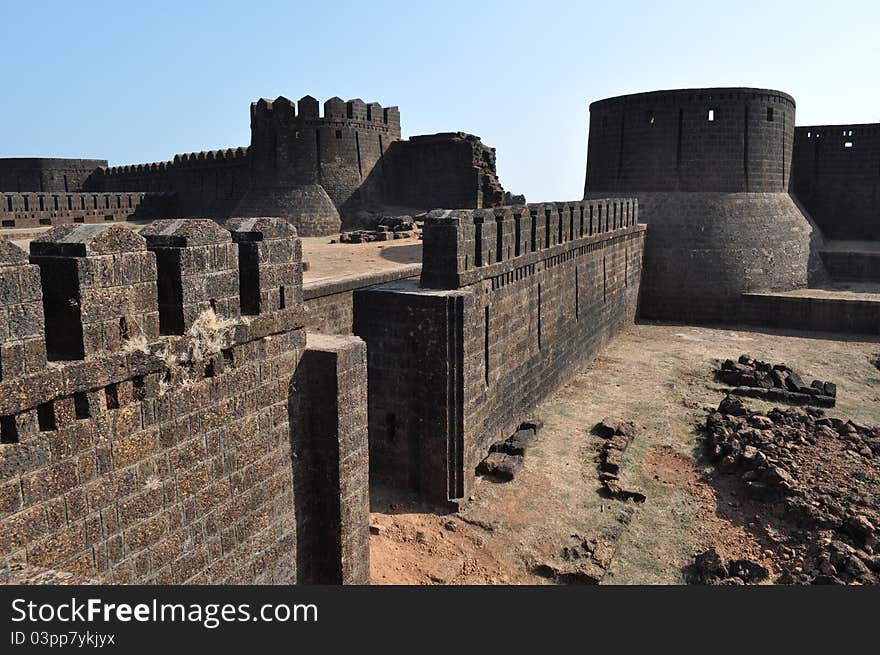 An old fort doubling as warehouse. An old fort doubling as warehouse.