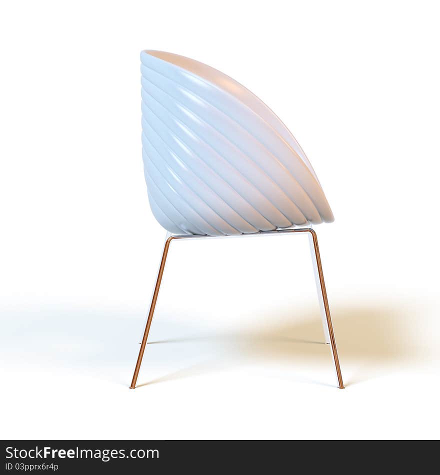 Armchair on a white background