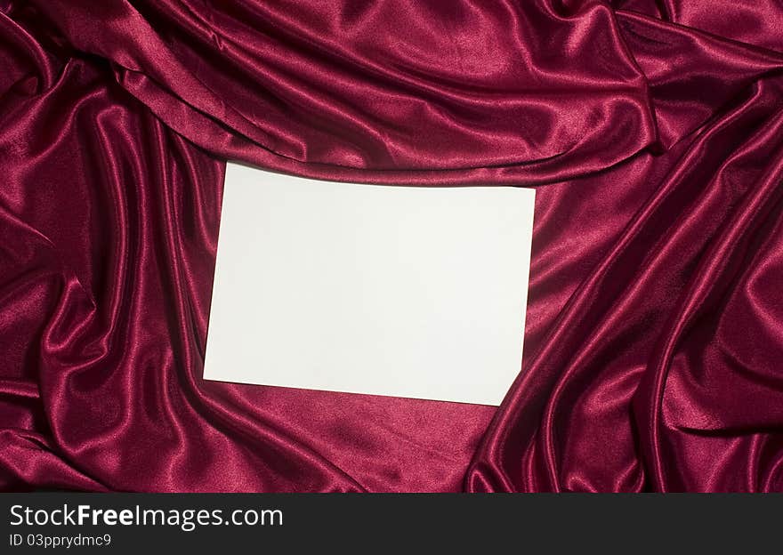 Elegant and soft red satin background. Elegant and soft red satin background